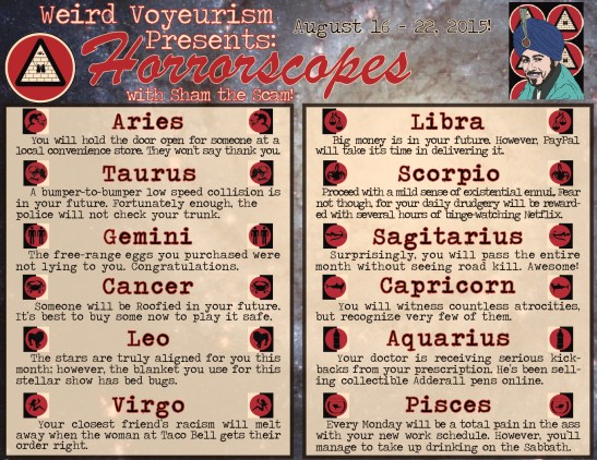 Aug16-22, 2015 Horrorscope