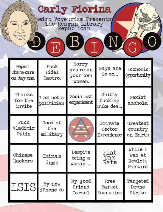 Carly Fiorina Bingo