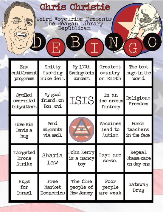 Chris Christie Bingo