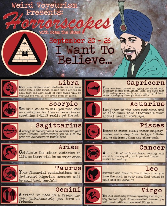 Horrorscopes Sept. 20-26