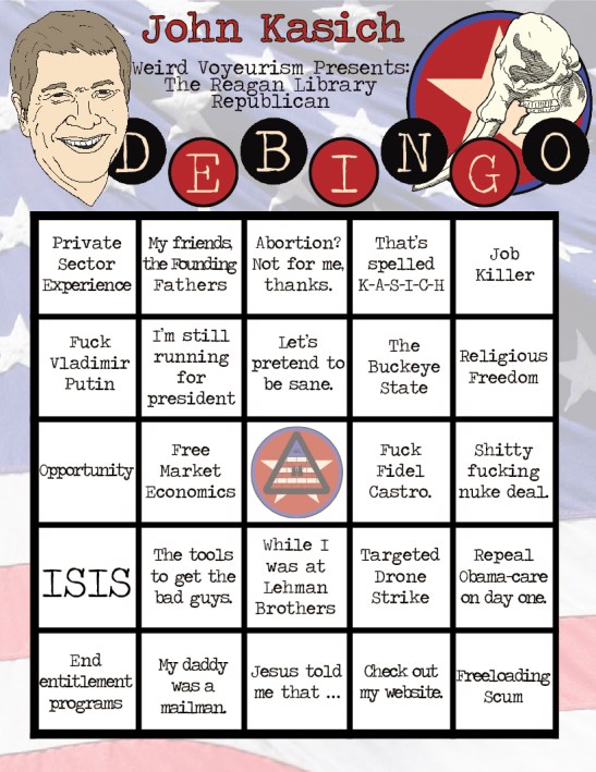 John Kasich Bingo
