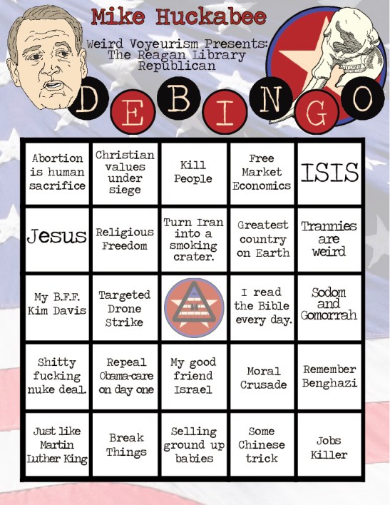 Mike Huckabee Bingo