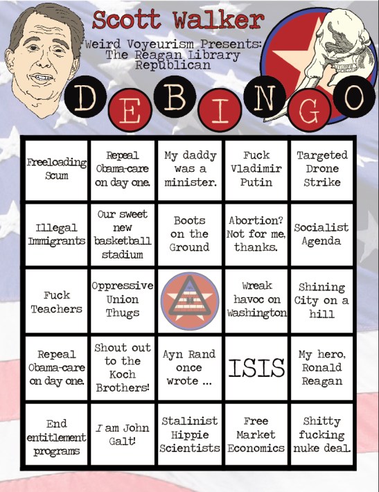 Scott Walker Bingo