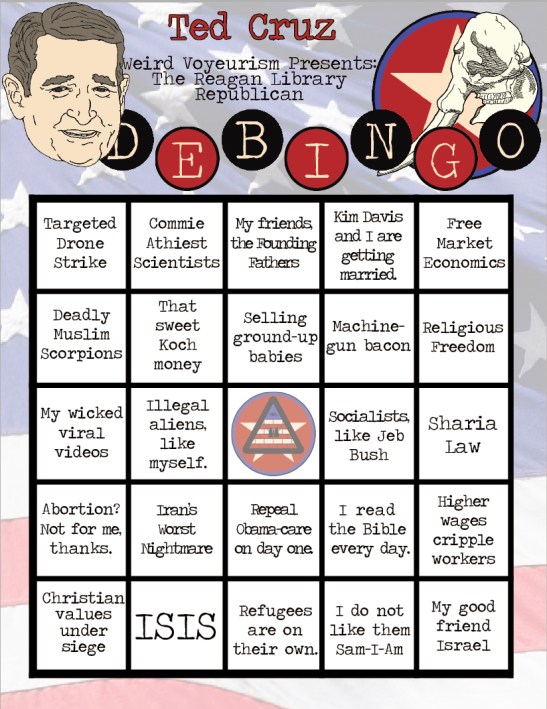 Ted Cruz Bingo