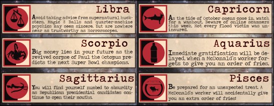 Horrorscopes Oct. 4 part 3