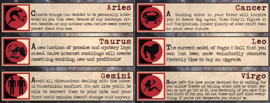 Oct. 11 Horrorscopes 2