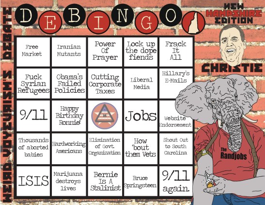 New Hampshire Christie Card